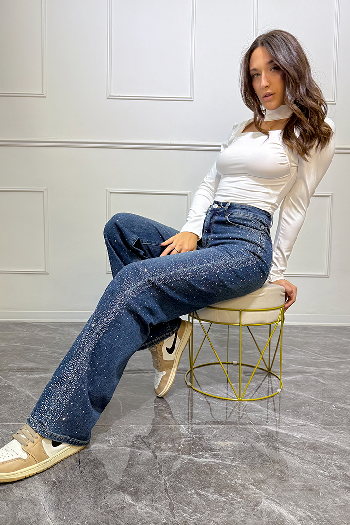 Jeans strass Emilia