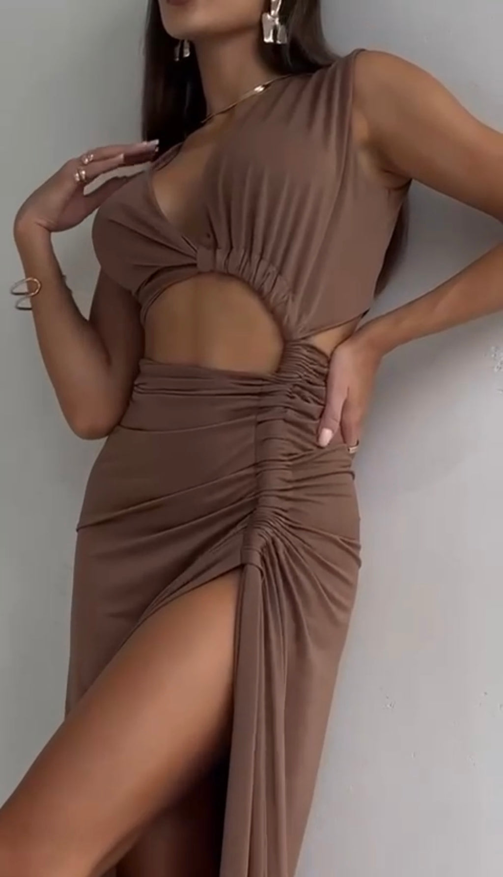 vestito marilyn marrone