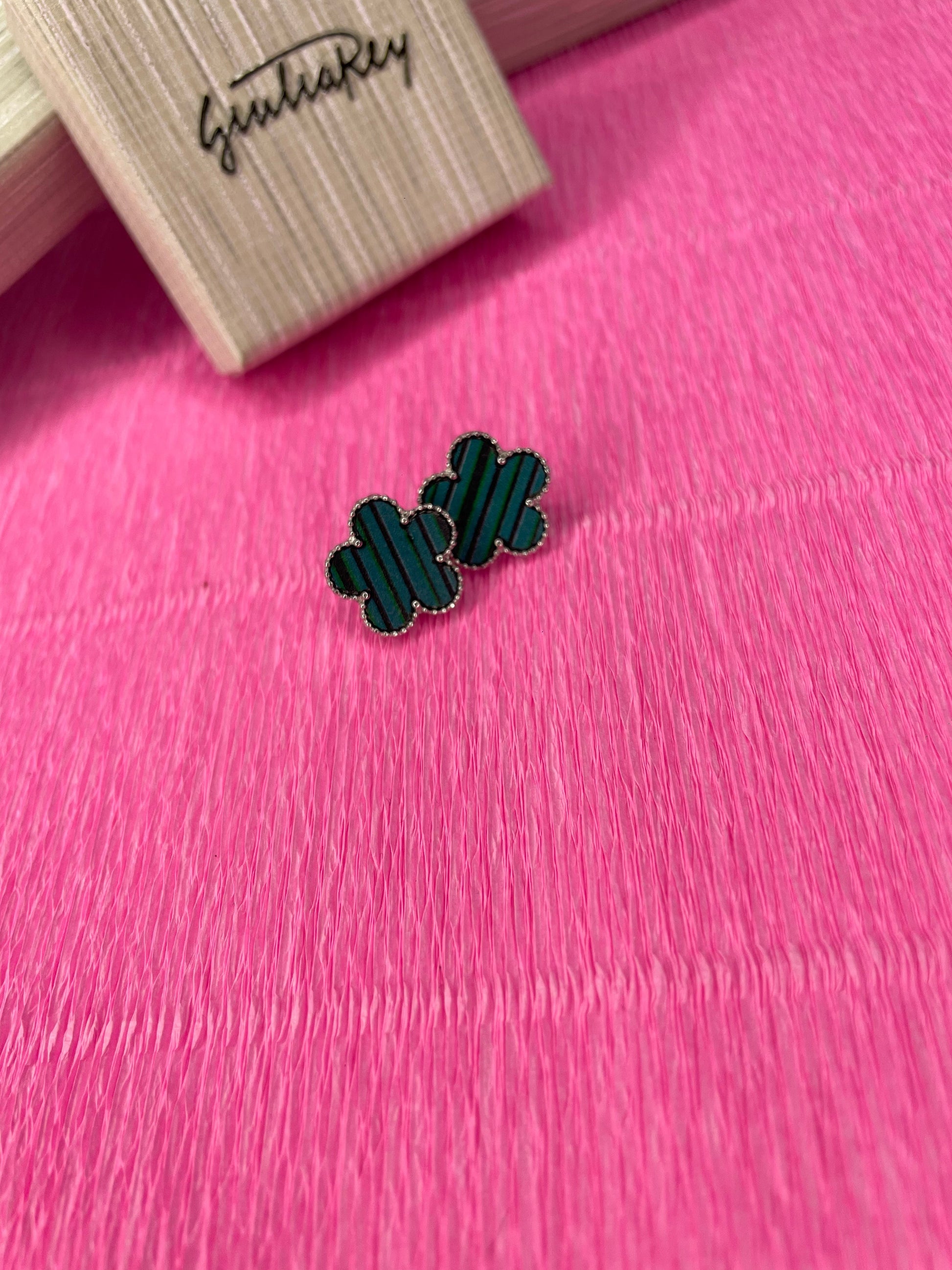 orecchini lucky charm verde