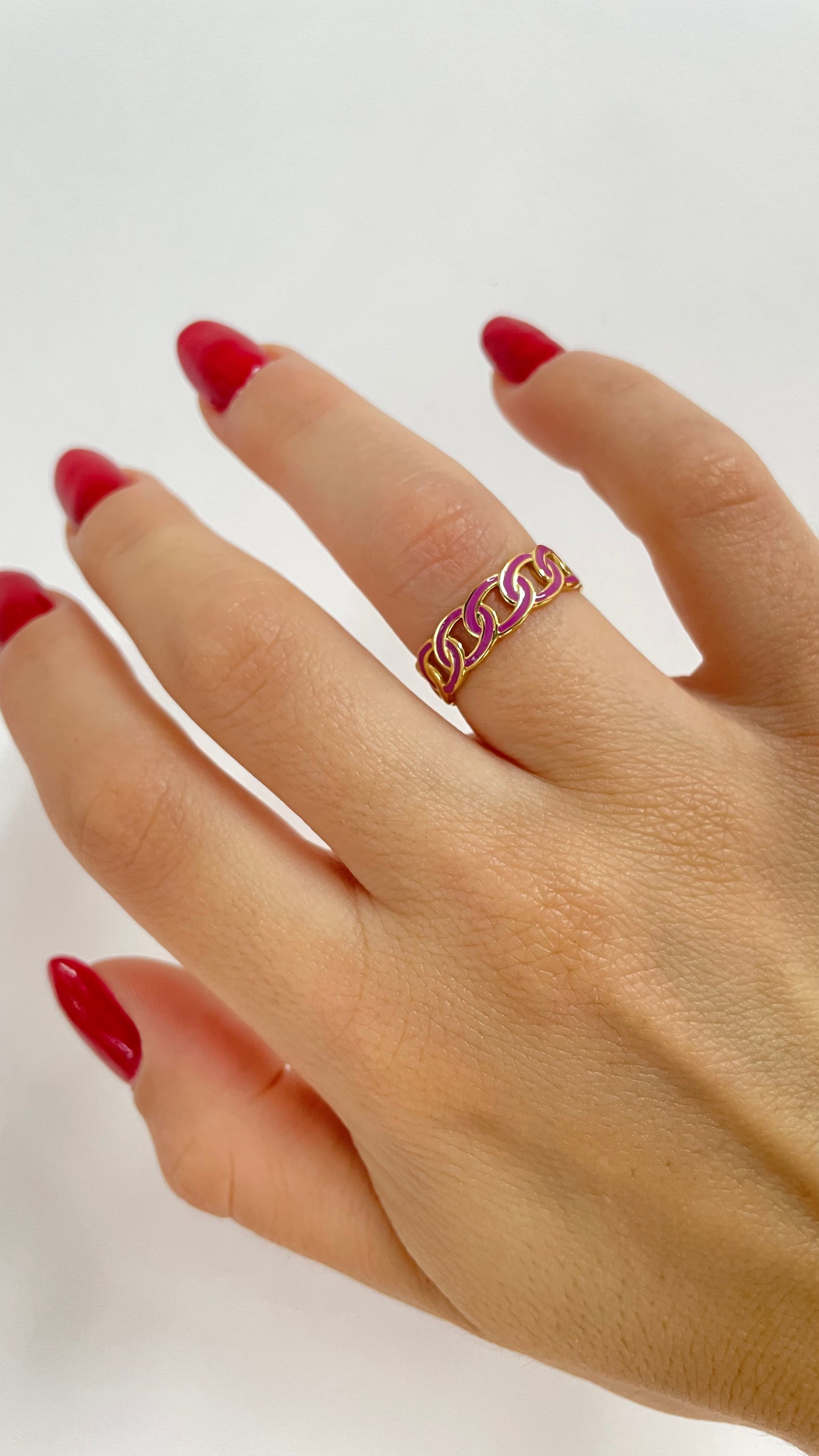 anello olivia fucsia