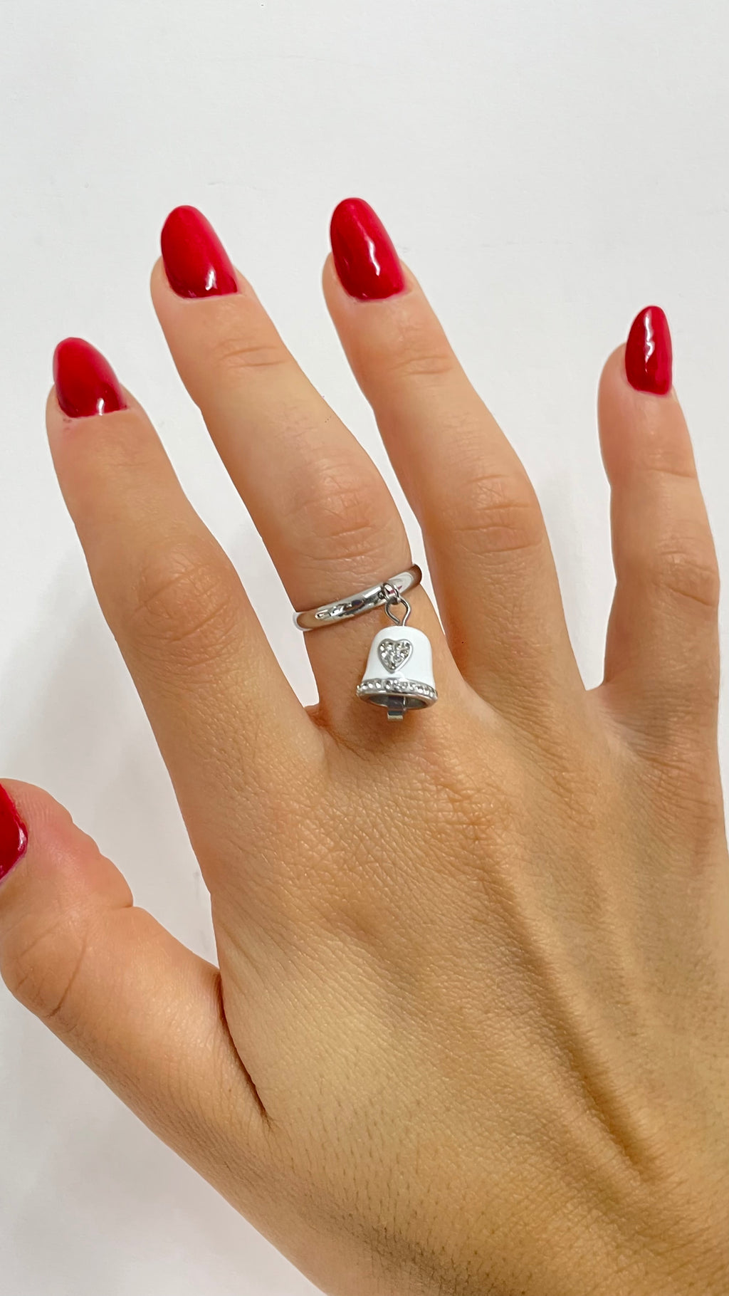 anello campana bianco