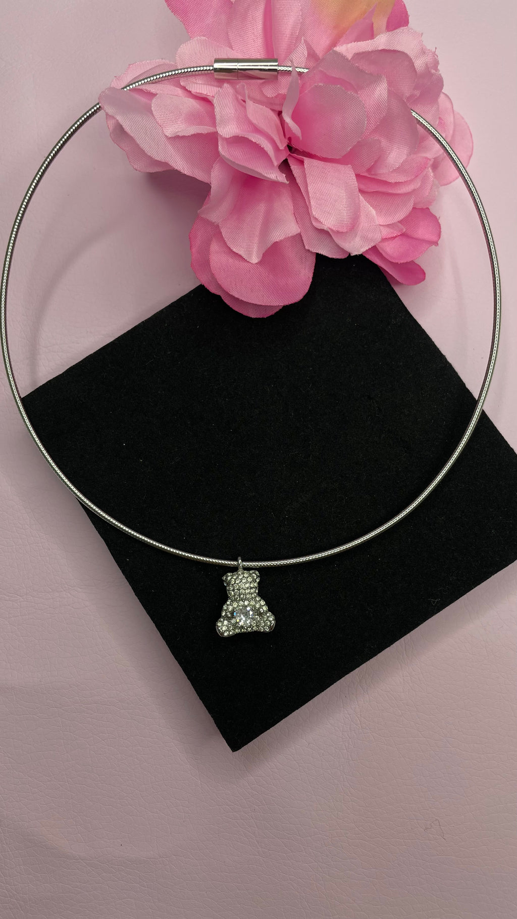 collana orso argento