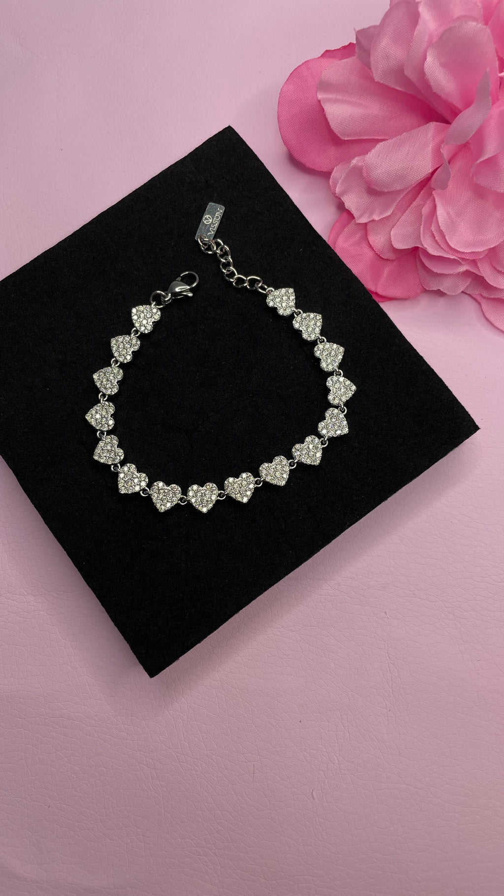 bracciale corona di cuori