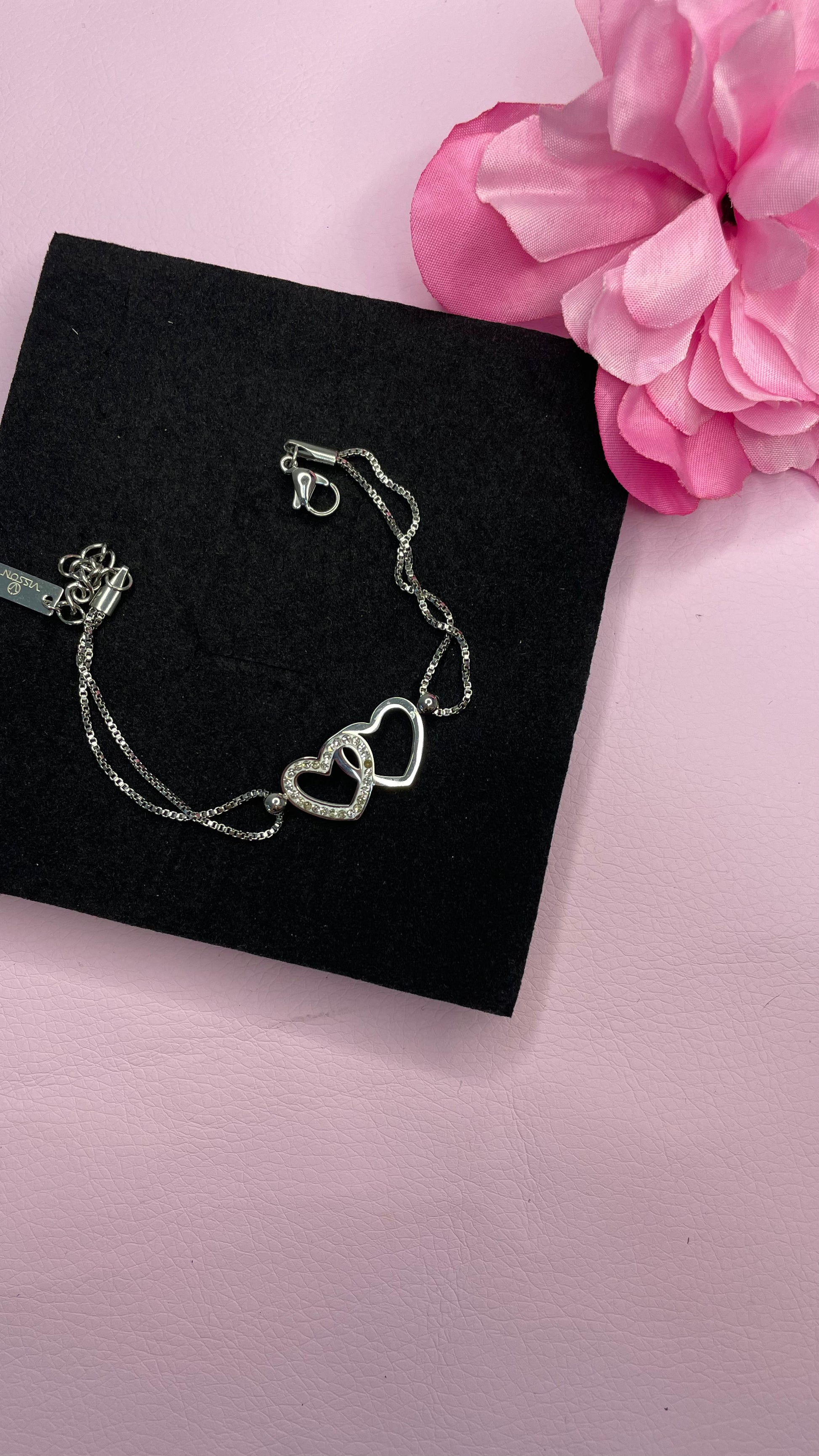 bracciale doubleheart argento 