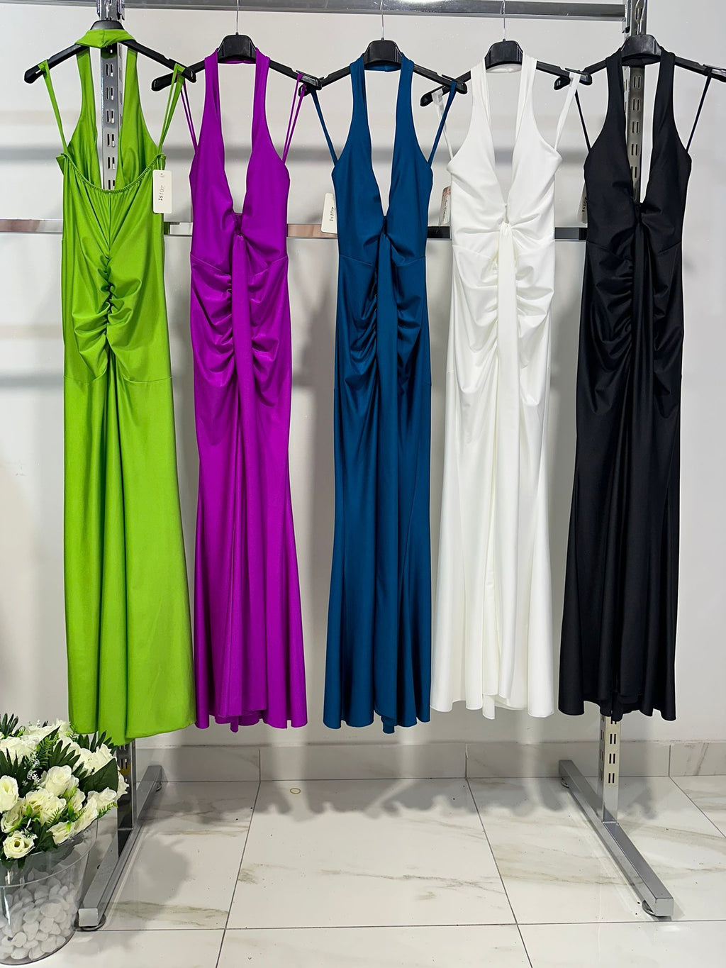 abito rosette vari colori