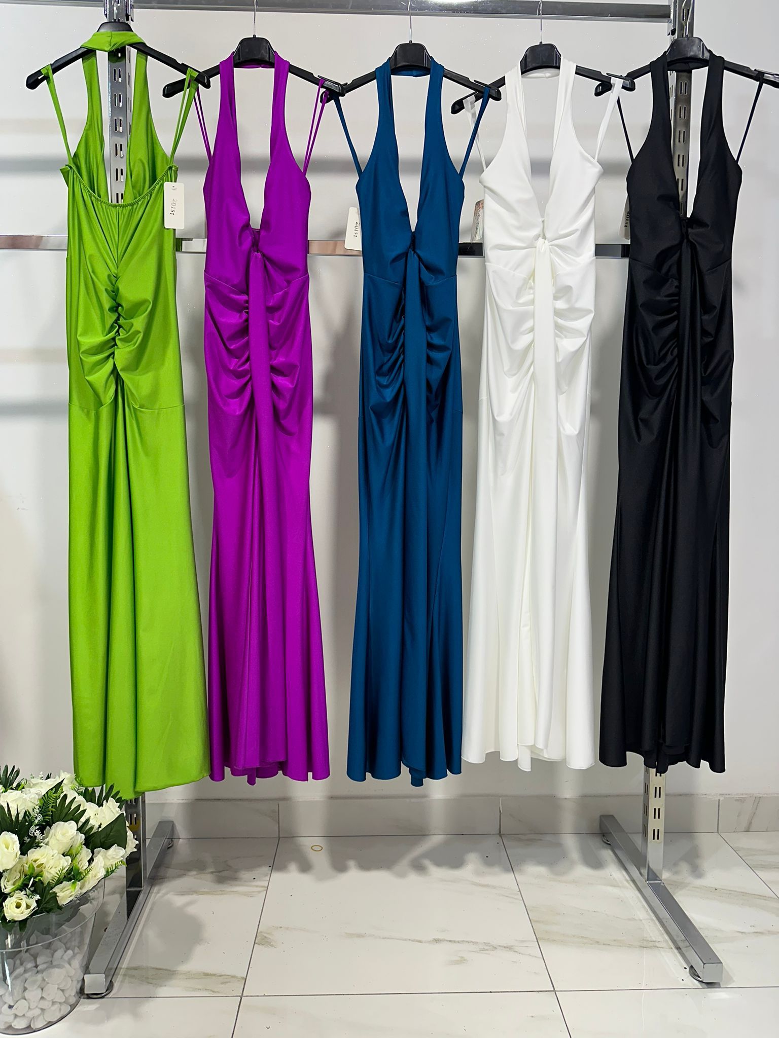 abito rosette vari colori