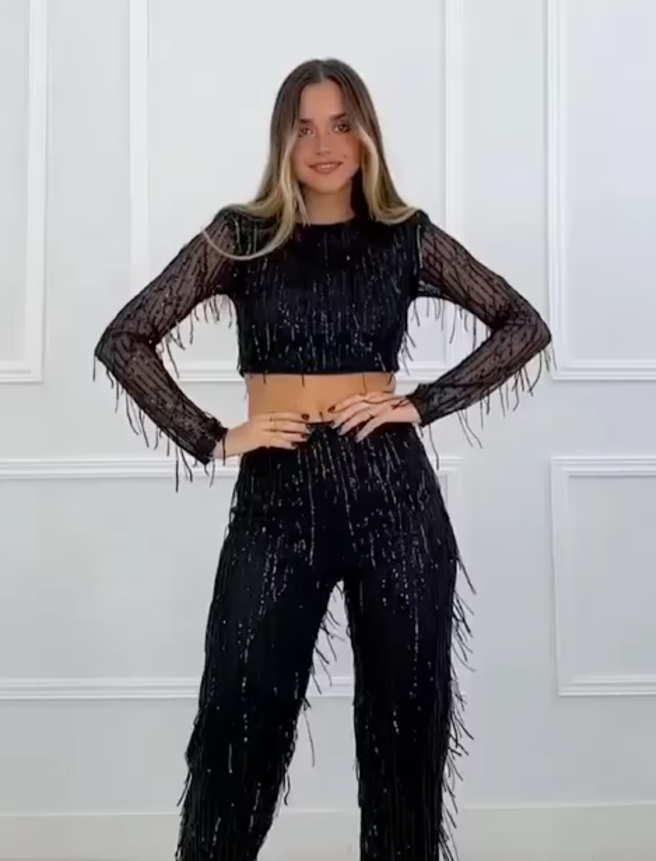 Completo Radiant Crops nero