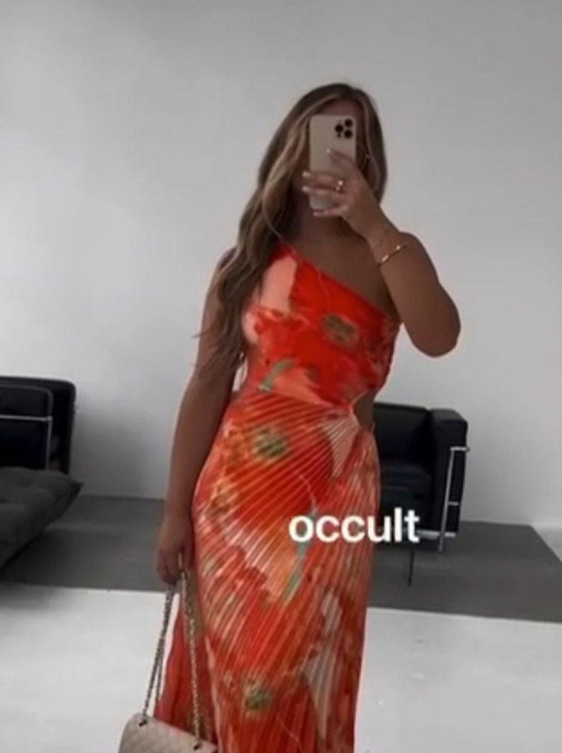 abito daisy arancione