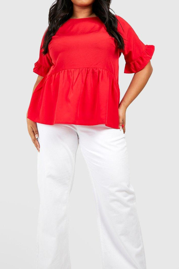 maglia elisabetta curvy rosso