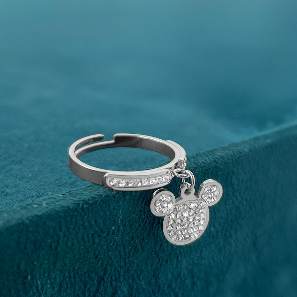 anello topolino argento