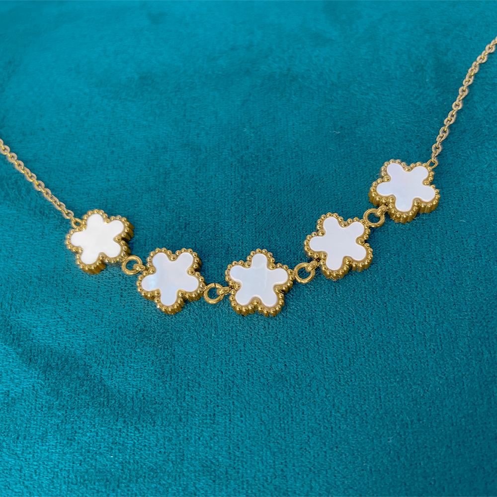 bracciale fiori bianco