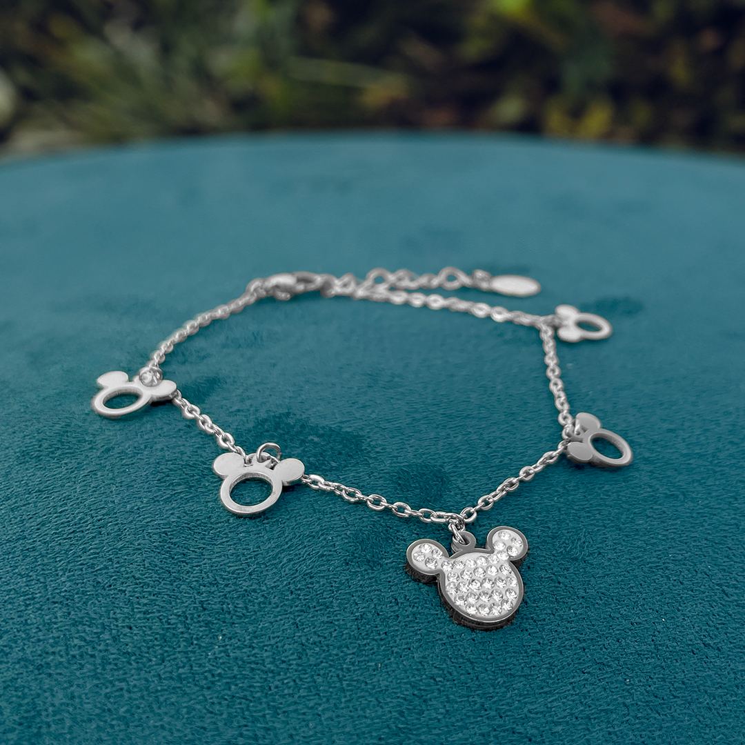bracciale topolino argento
