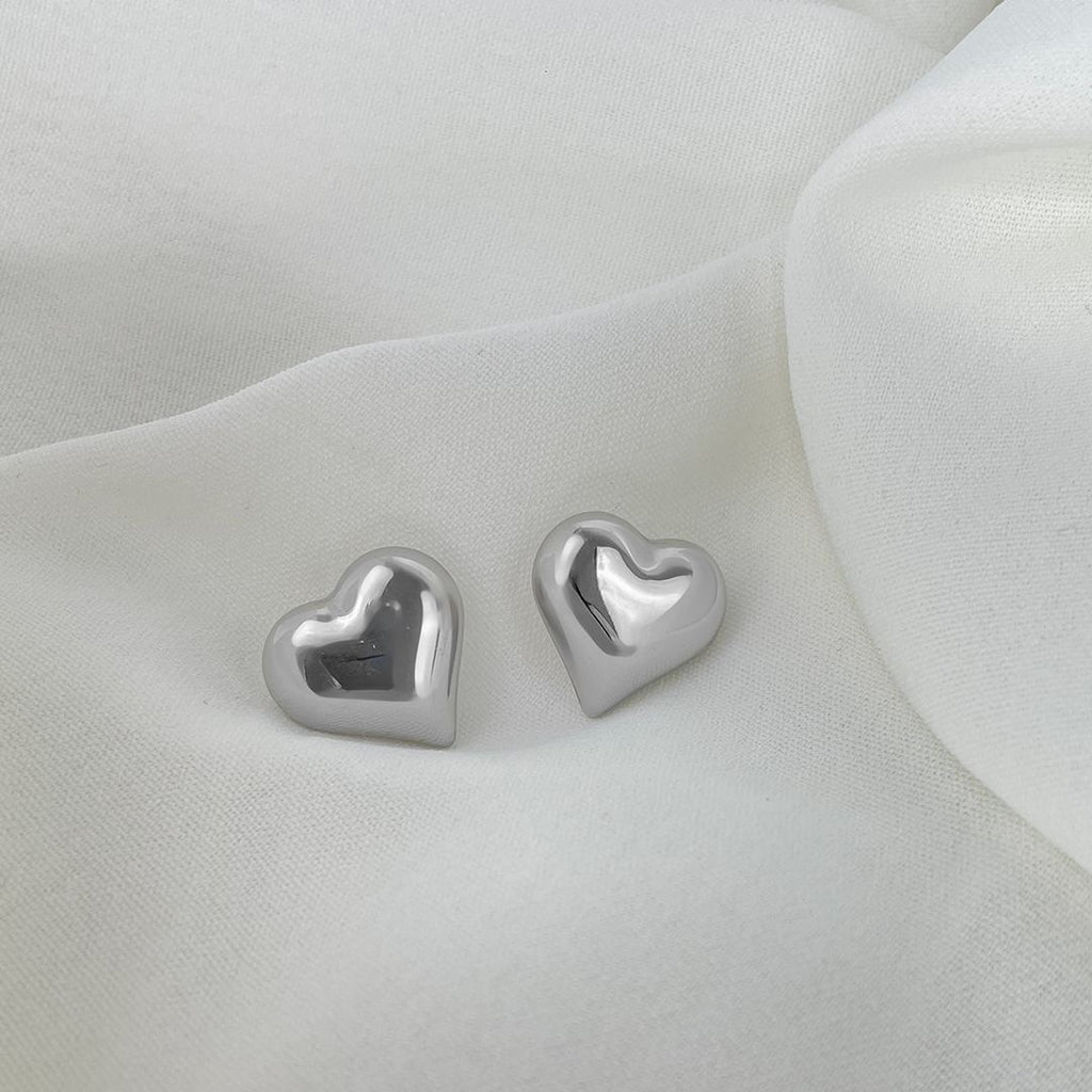 orecchini cuore argento 