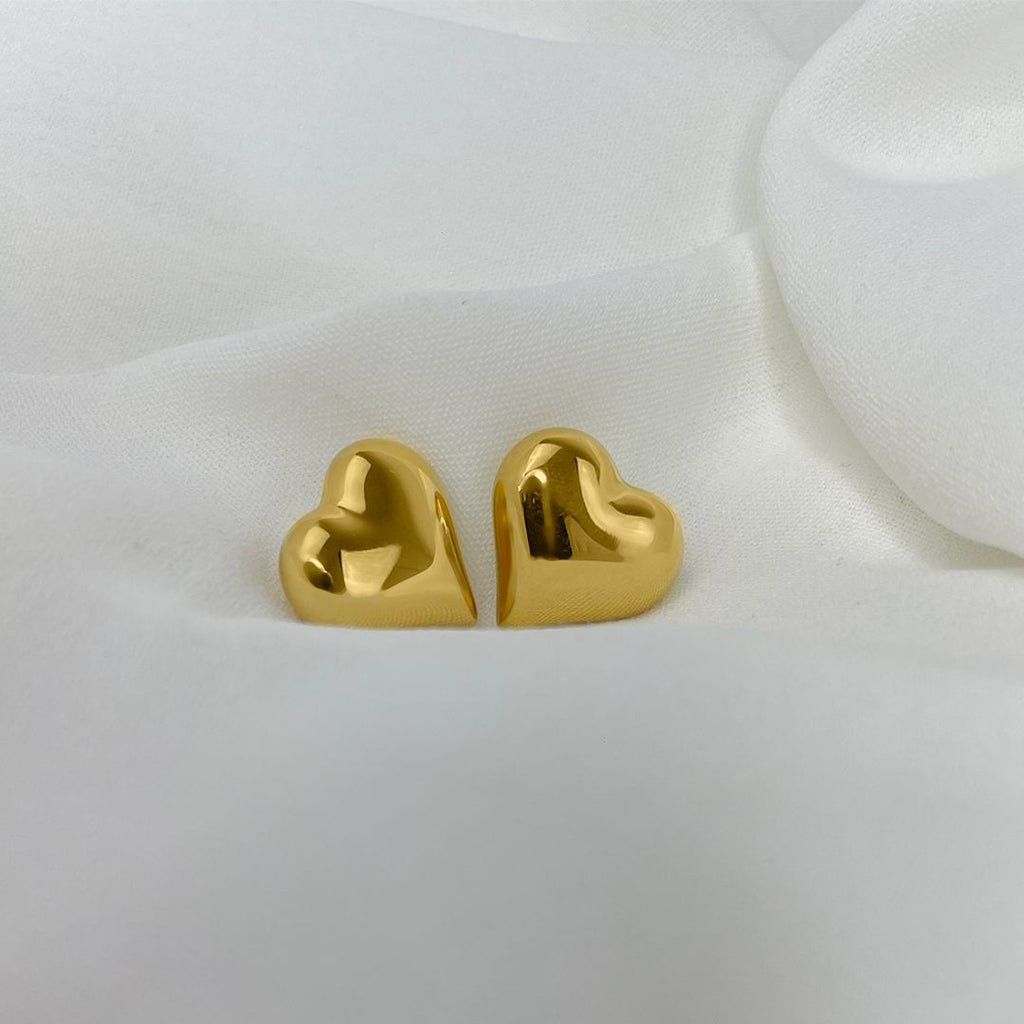 orecchini cuore oro