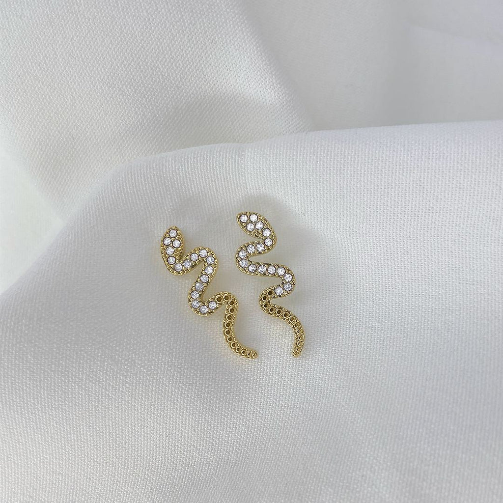 orecchini snake oro