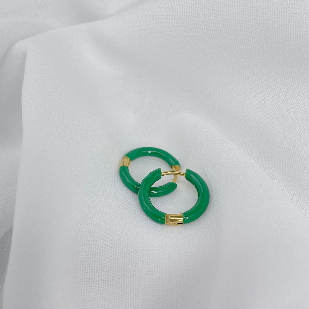 orecchini goldie verde