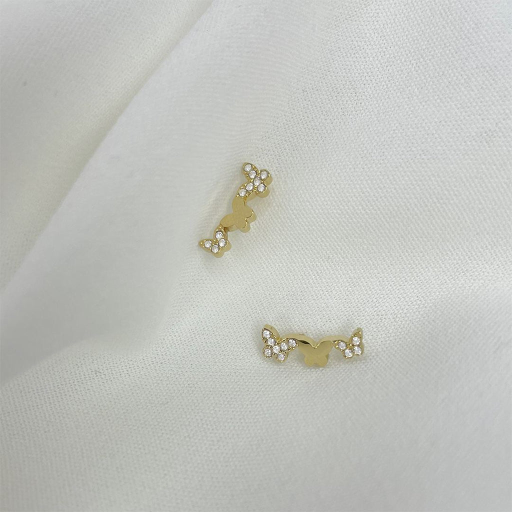 orecchini butterfly oro