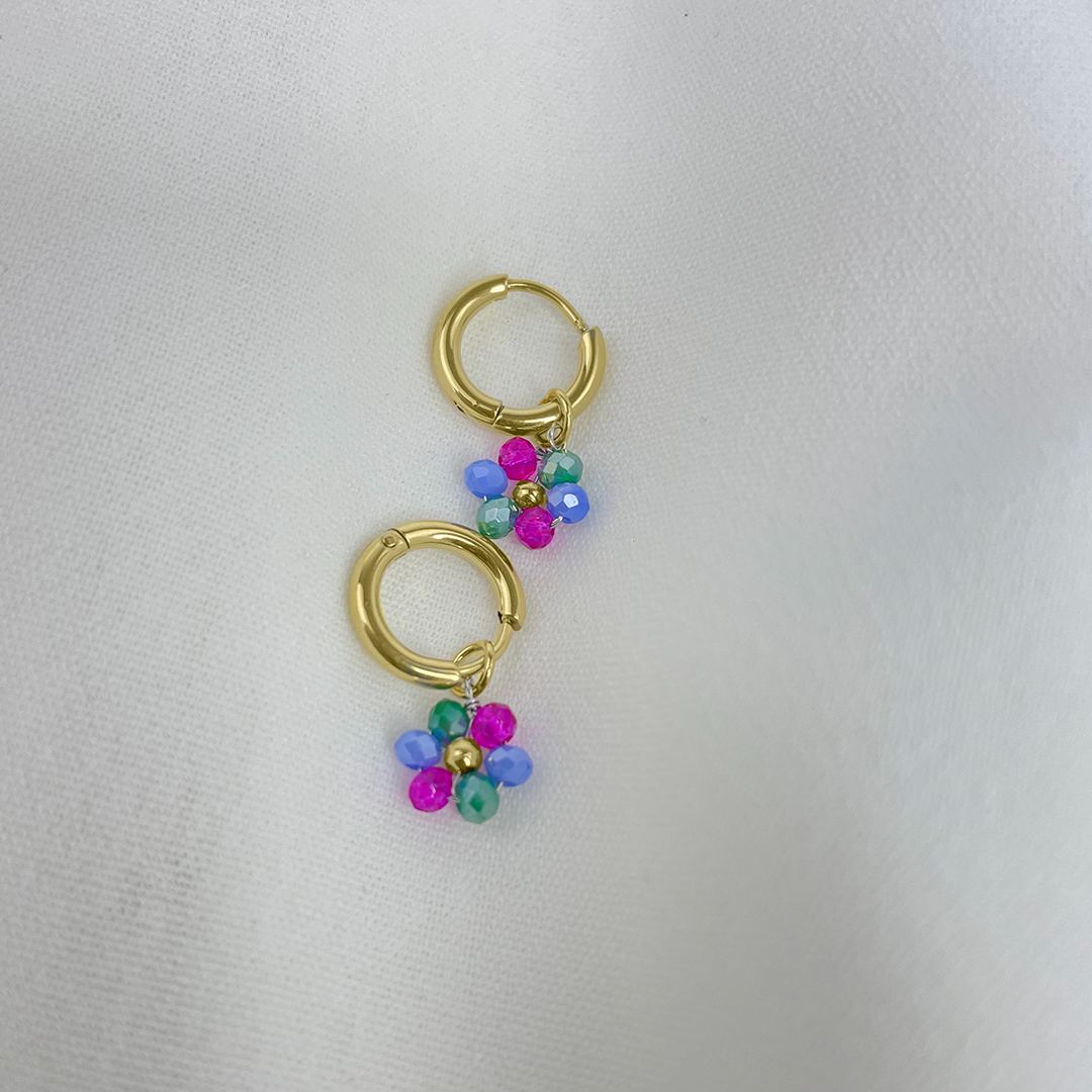 Orecchini Beaded Flower